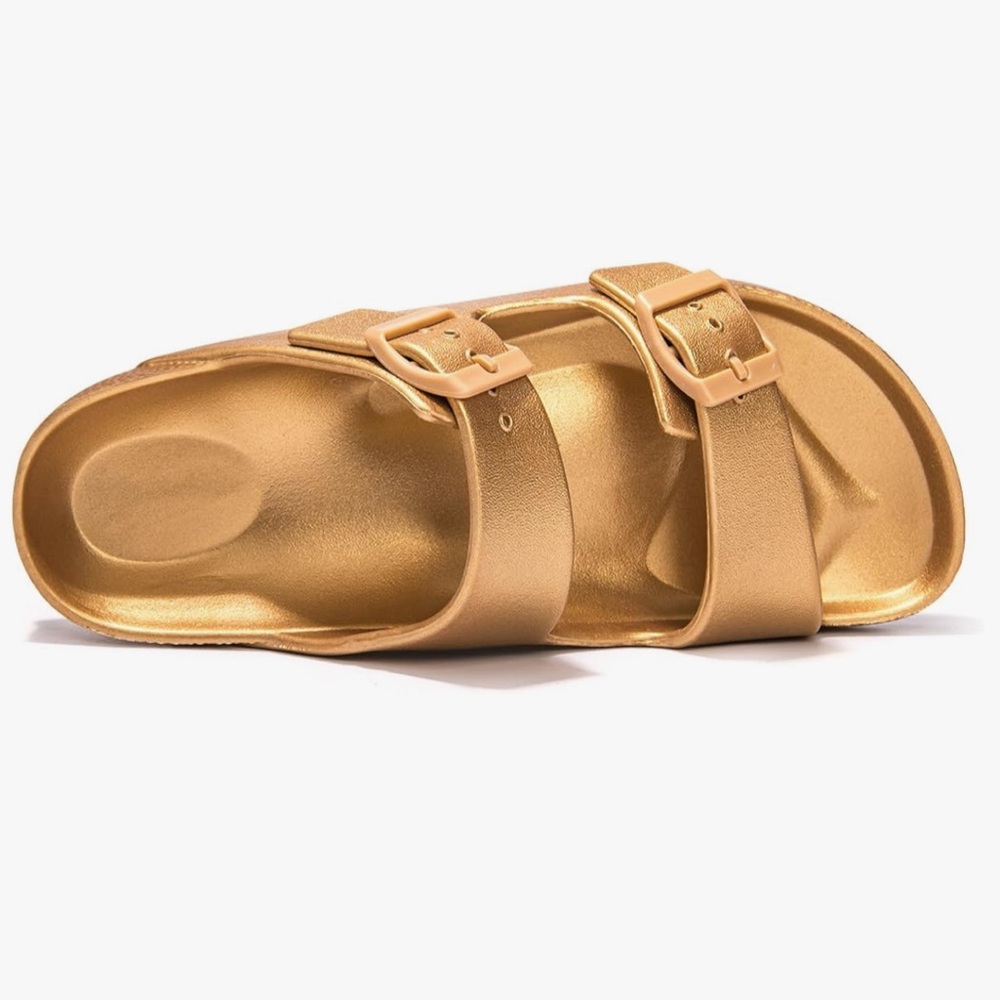 Funky Monkey Gold Waterproof Slides Size 8 - Picture 2 of 5